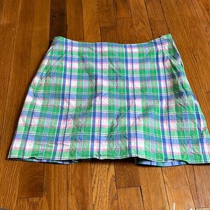 Ralph Lauren polo green blue and pink madras plaid skort! Size 4✨